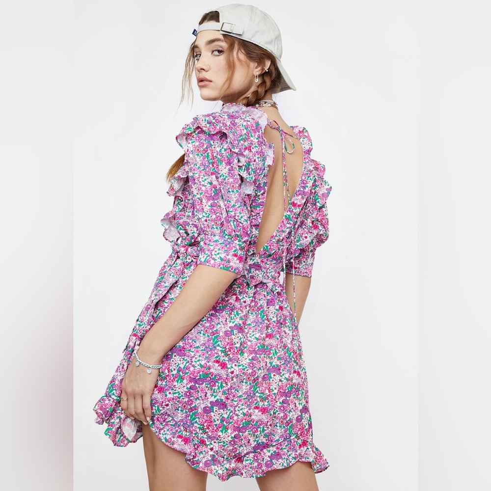 For Love and Lemons - XS Katarina Floral Mini Dress - Picture 2 of 12